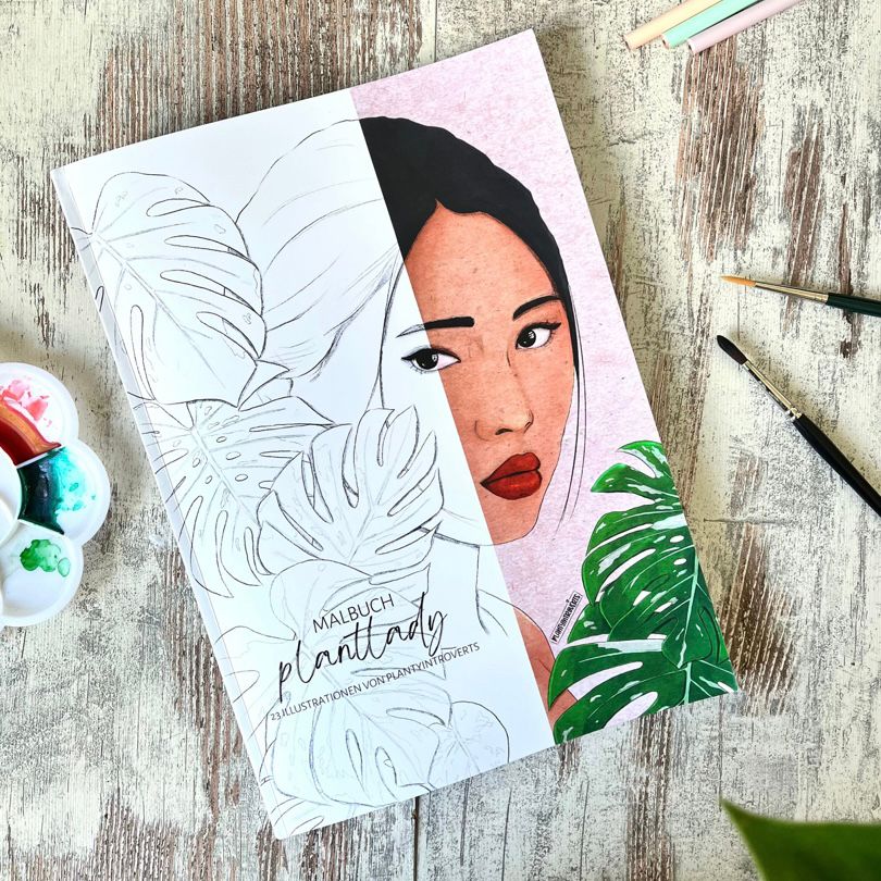Plant Lady-Malbuch – Malbuch für Erwachsene mit Plant Ladies - Trouver La Mode