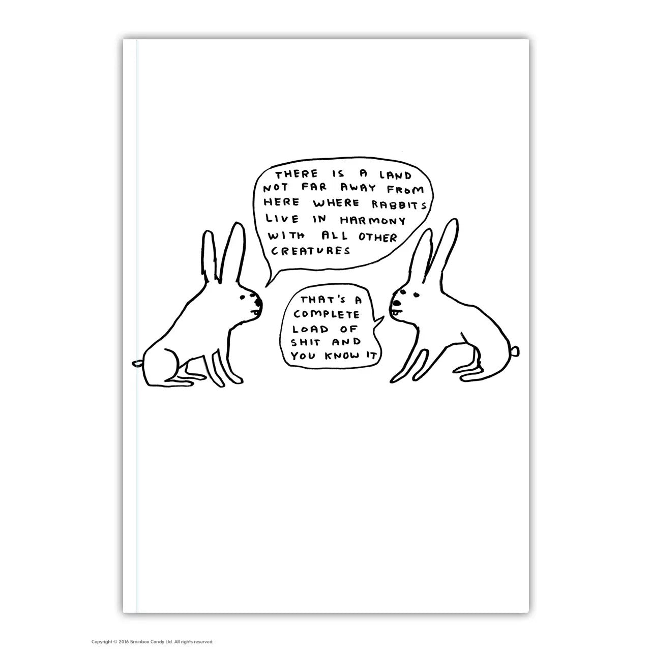 David Shrigley A6 Notizbuch - Notebook Live In Harmony - Trouver La Mode