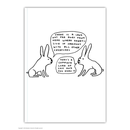 David Shrigley A6 Notizbuch - Notebook Live In Harmony - Trouver La Mode