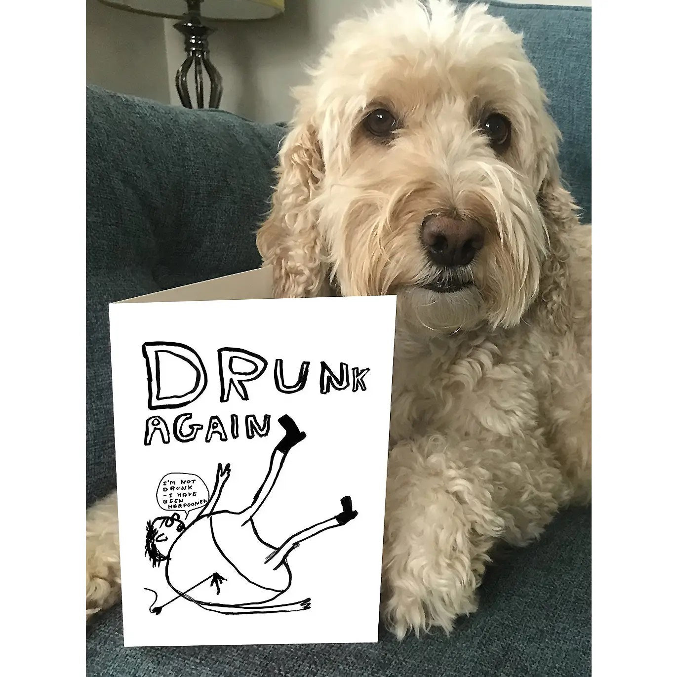 David Shrigley Card Drunk Again - Funny - Trouver La Mode