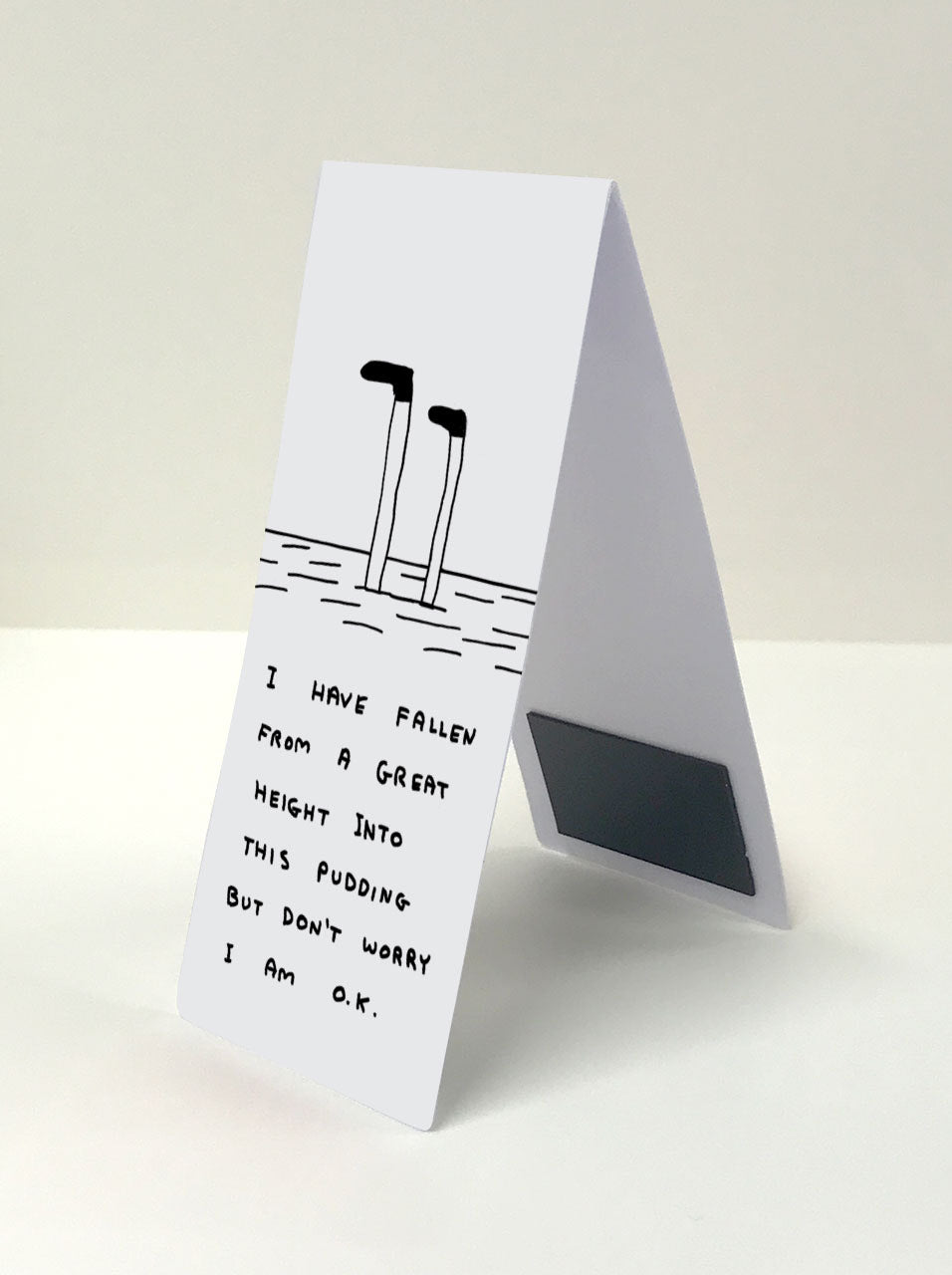 David Shrigley Magnetisches Lesezeichen - Magnetic Bookmark: Pudding - Trouver La Mode