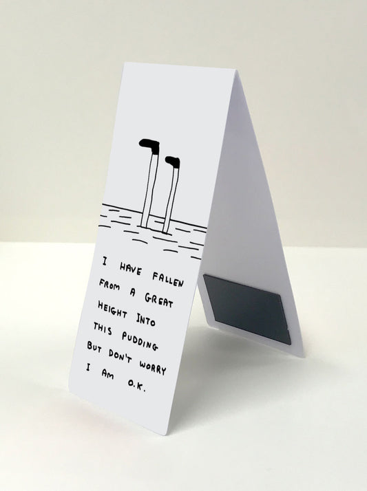 David Shrigley Magnetisches Lesezeichen - Magnetic Bookmark: Pudding - Trouver La Mode
