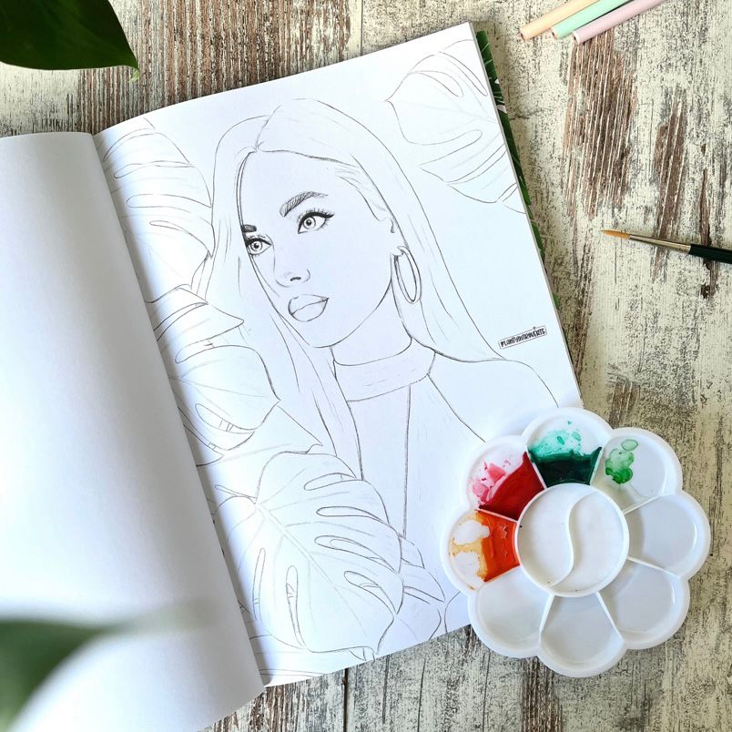 Plant Lady-Malbuch – Malbuch für Erwachsene mit Plant Ladies - Trouver La Mode