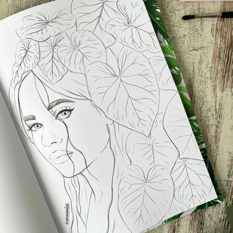 Plant Lady-Malbuch – Malbuch für Erwachsene mit Plant Ladies - Trouver La Mode
