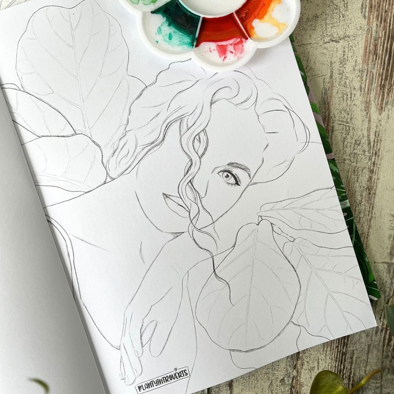 Plant Lady-Malbuch – Malbuch für Erwachsene mit Plant Ladies - Trouver La Mode