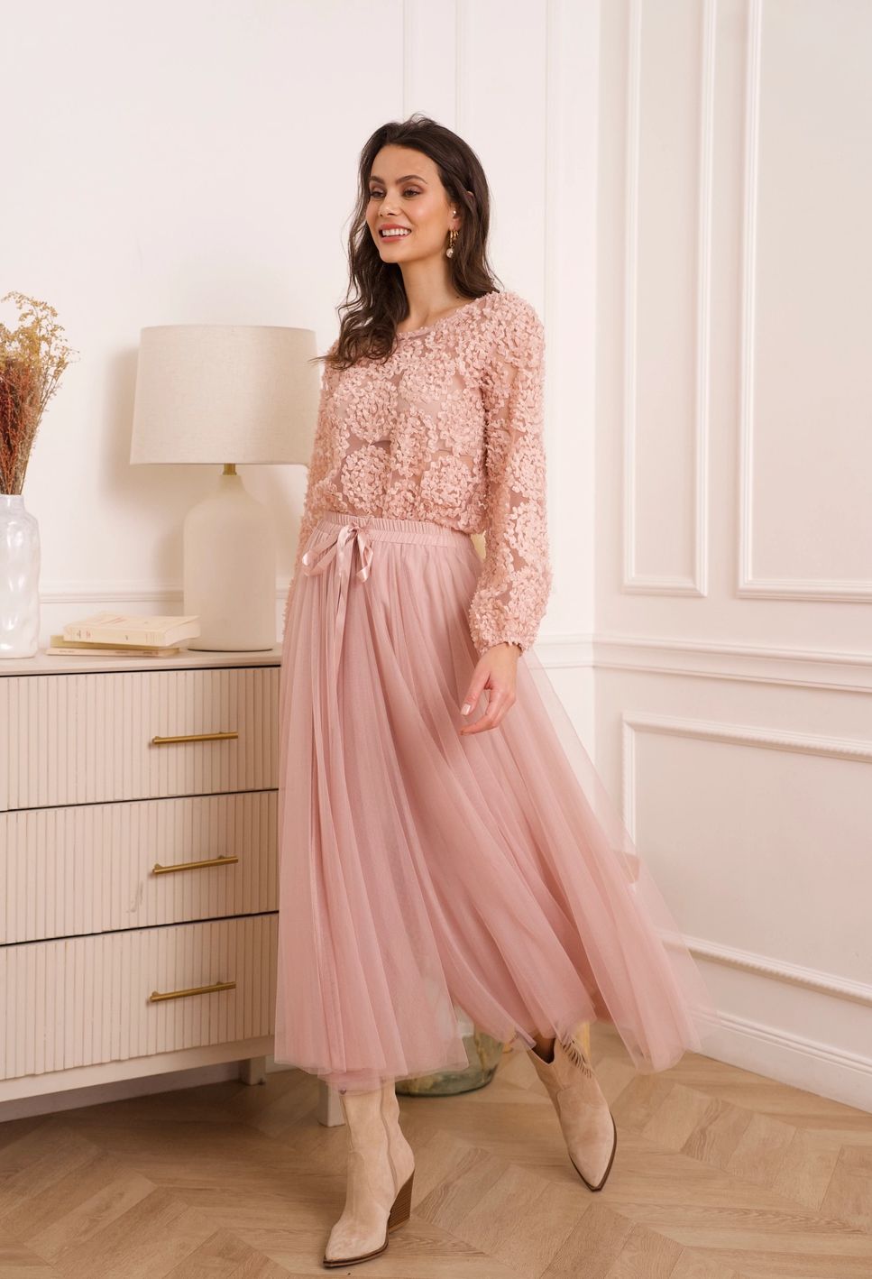 Tüllrock Vieux rose - Altrosa - Trouver La Mode