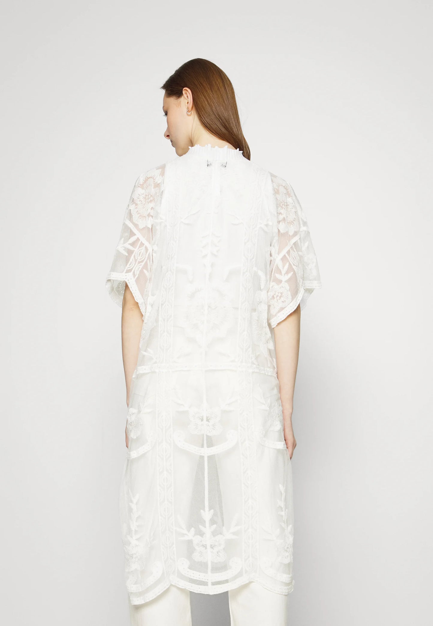 Bohemian Chic Style Strickjacke in Ivory - Trouver La Mode