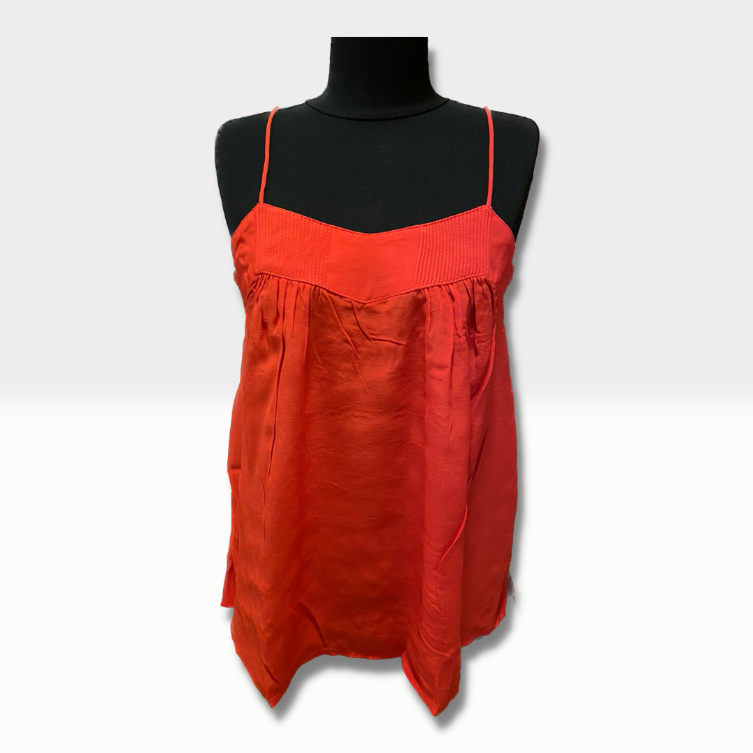 Rotes Trägertop - Trouver La Mode