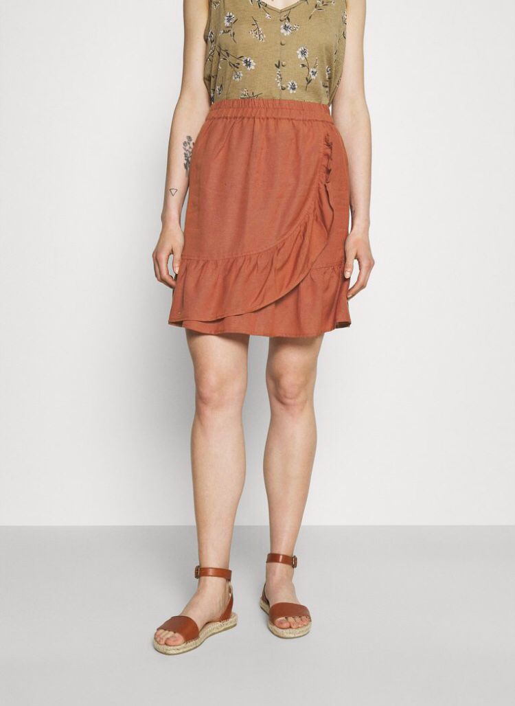 Terrakottafarbener Rock - Trouver La Mode