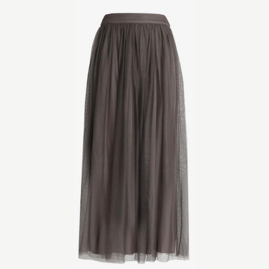 Grau maxi-Rock - Trouver La Mode