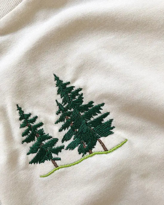 T-Shirt mit Pinien-Detail, bestickt (boho chic) - Trouver La Mode